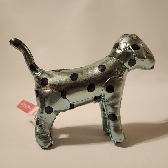 VICTORIA'S SECRET PINK Dog Metallic Plush Toy 8" - Picture 3 of 6